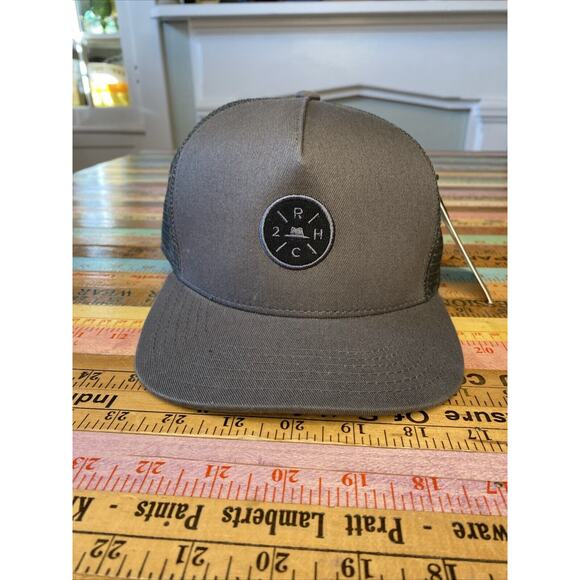 Two Roads Hat Co Snap Back Mesh Hat 5 Panel Hay Rock Cap Gray Adjustable Trucker - Picture 5 of 12